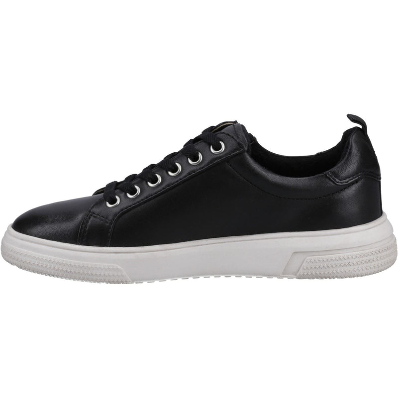 Hush Puppies Martha Leather Women's Black Sneakers