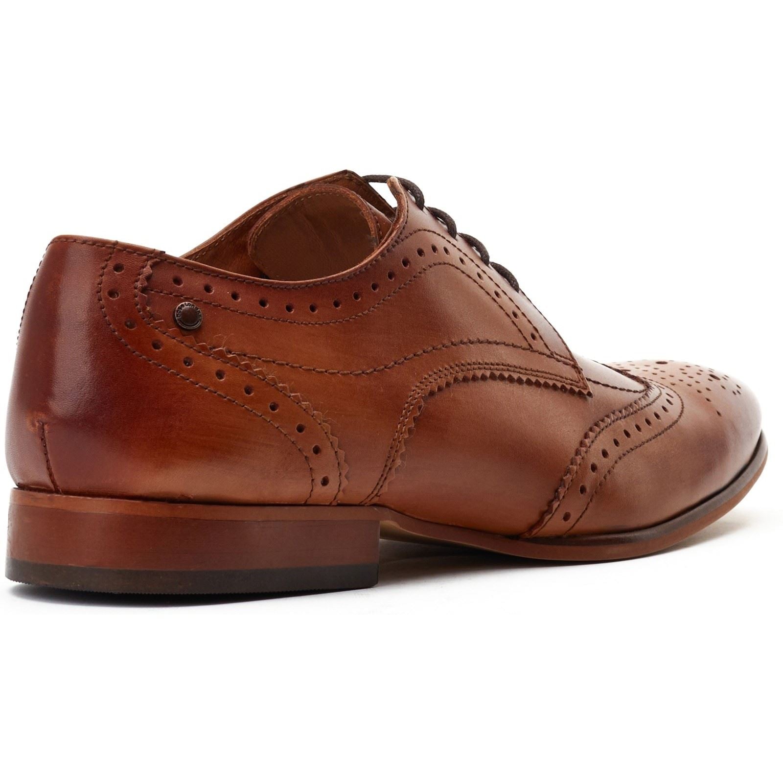 Base London Barbera Leather Men's Tan Standard Brogues Shoes
