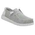 HEYDUDE Wendy Sox Polyester/Cotton/Spandex Women's Stone White Loafers