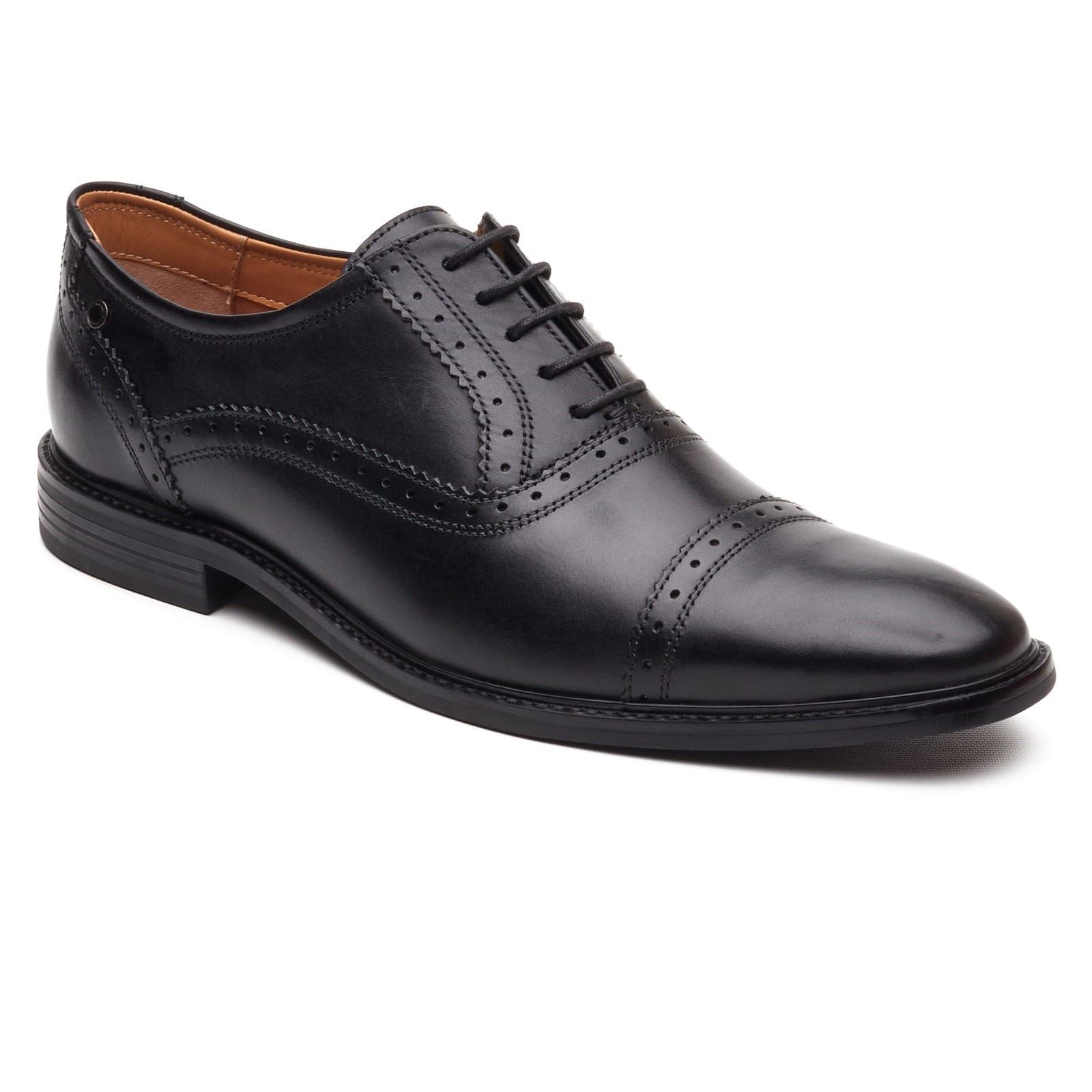 Base London Ascot Oxford Leather Men's Black Oxford Shoes
