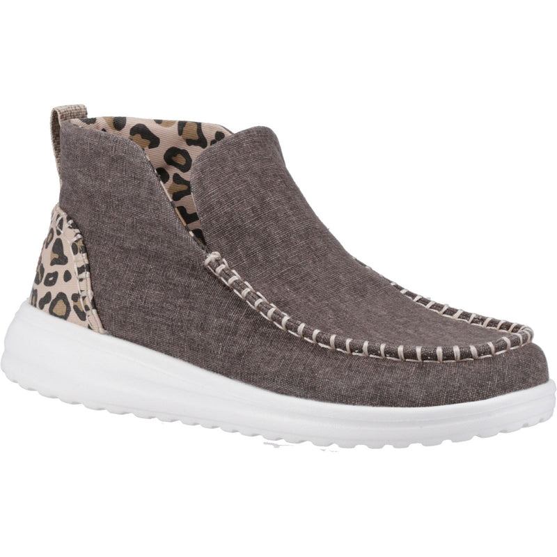 HEYDUDE Denny Cotton Women's Leopard Boots