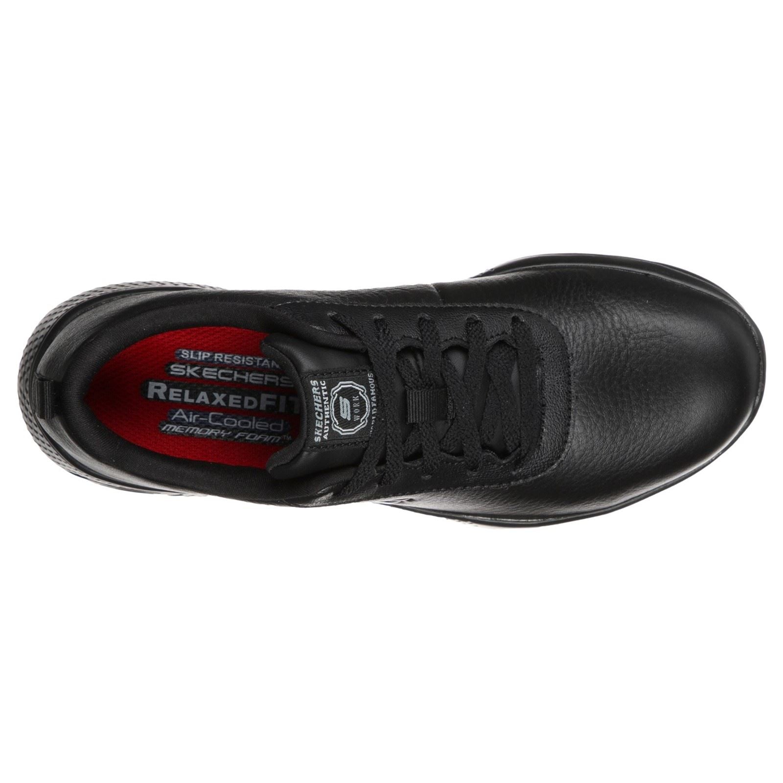 Skechers Workwear Marsing Gmina Leather Women's Black Safety Sneakers