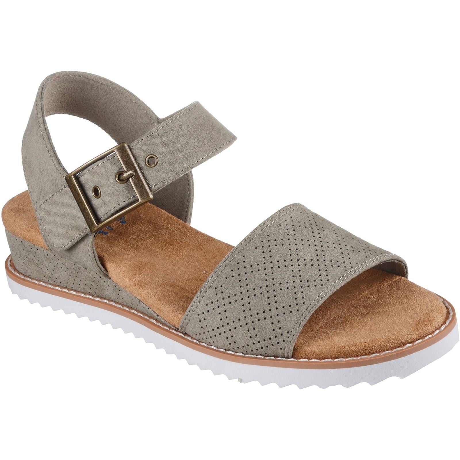 Skechers Desert Kiss Serendipitous Synthetic Women's Olive Sandals