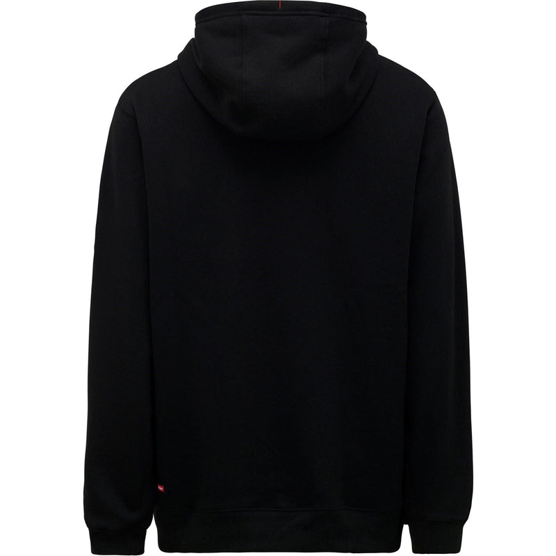 Hard Yakka Brushed Fleece Synthetic Men's Black Hooded Sweatshirt