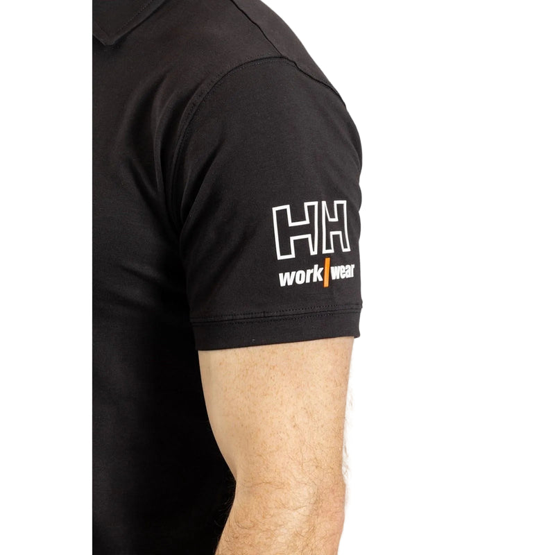 Helly Hansen Workwear Kensington Cotton Men's Black Polo Shirt
