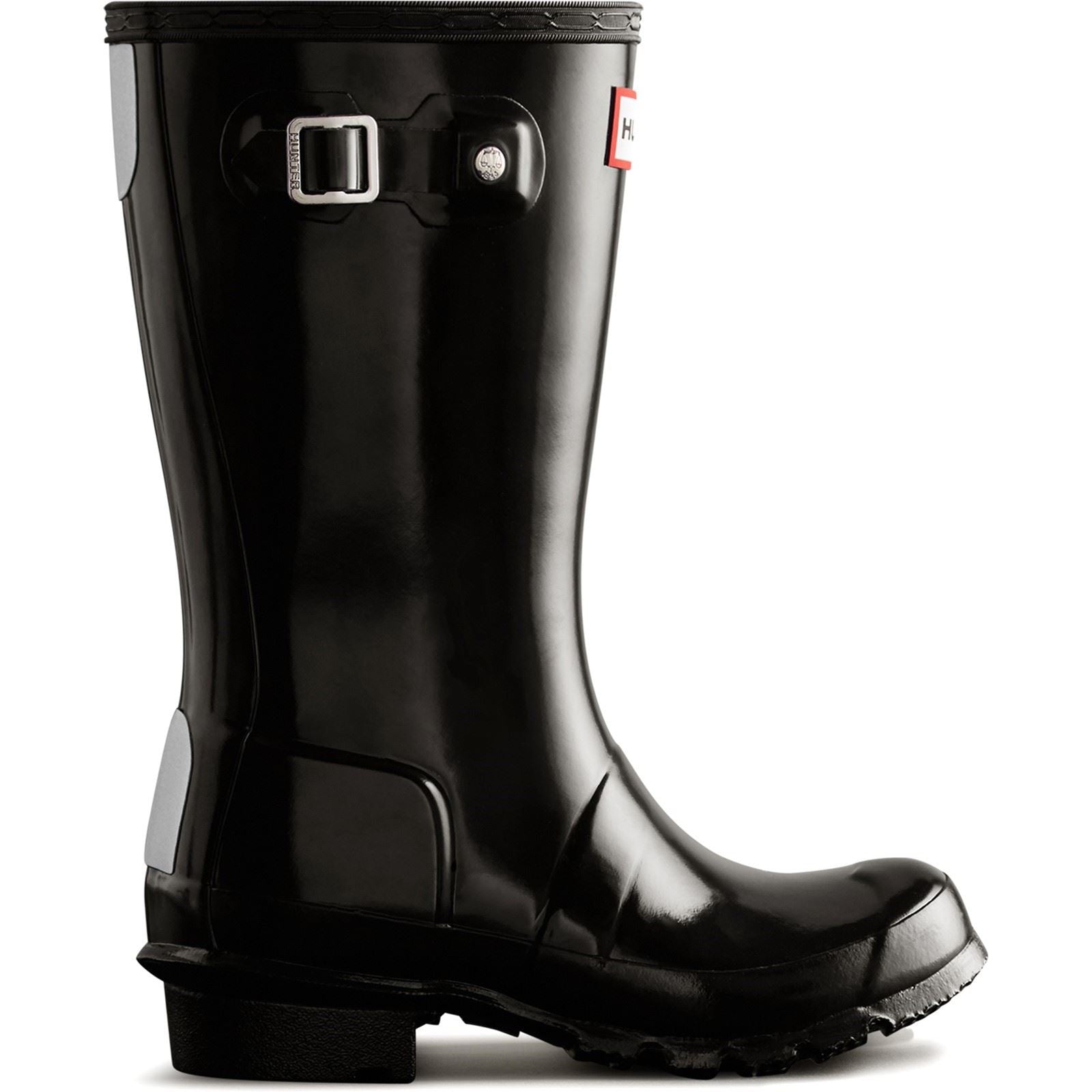 Hunter Junior Originals Gloss Boot Rubber Kid's Black Wellington Boots