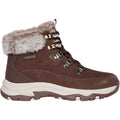 Skechers Trego Snow Worries Leather Women's Chocolate Hiking Boots