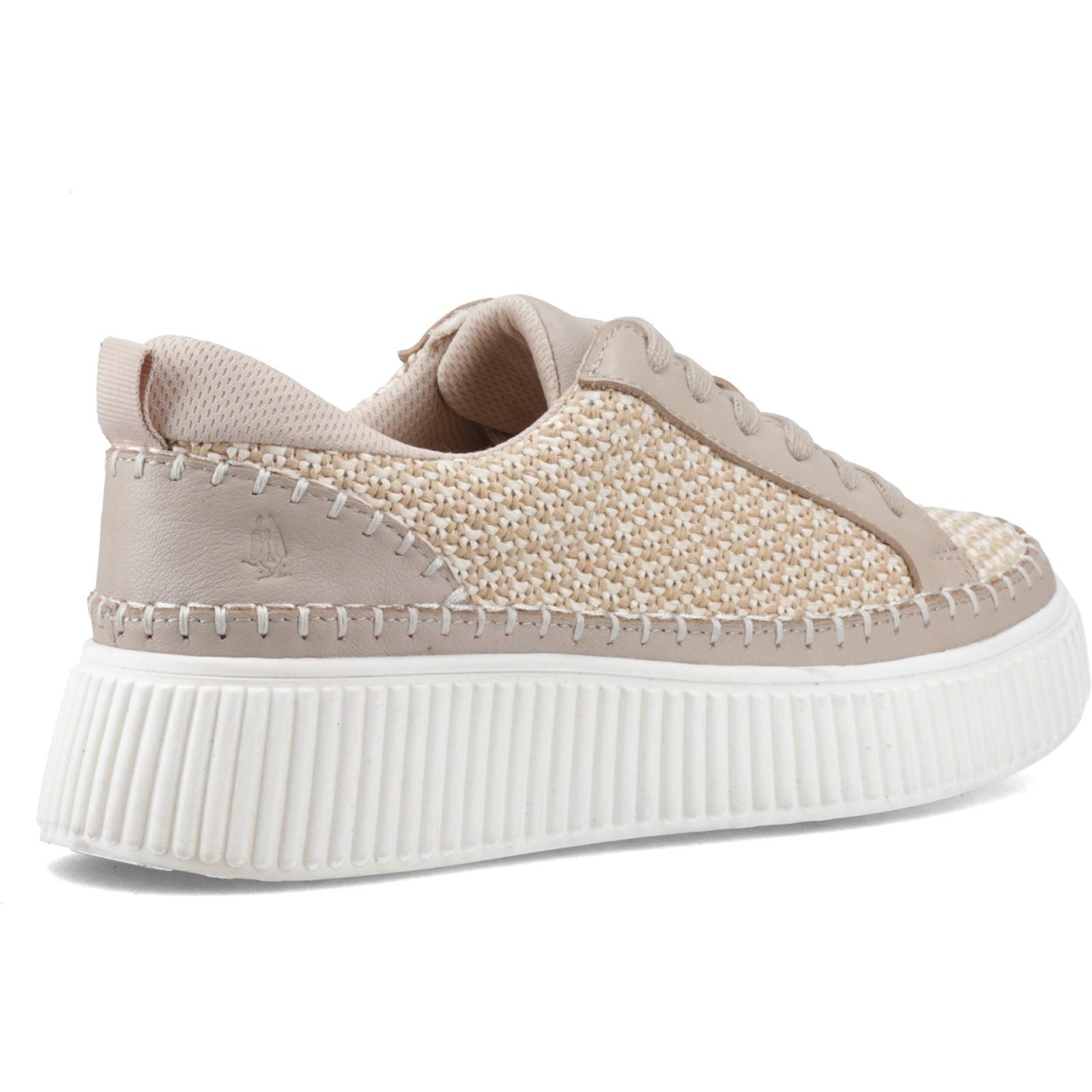 Hush Puppies Haisley Woven Textile Women's Taupe Standard Sneakers