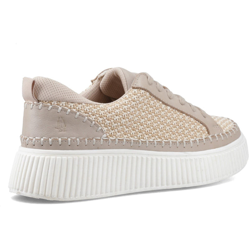 Hush Puppies Haisley Woven Textile Women's Taupe Standard Trainers