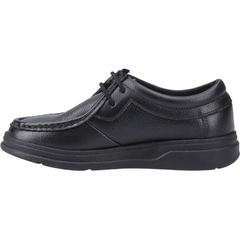 Hush Puppies Ronan Mocc Leather Boys's Black Moccasins Shoes