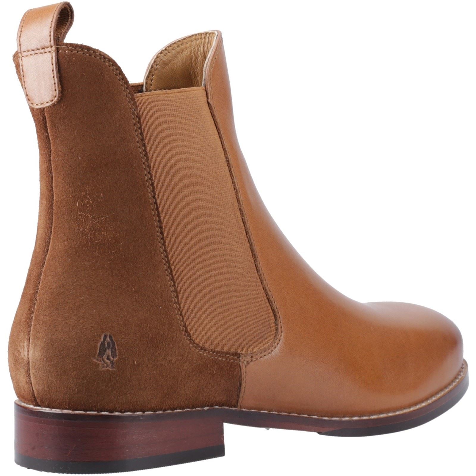 Hush Puppies Colette Leather Women's Tan Flat Chelsea Boots