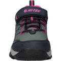 Hi-Tec Blackout Low Synthetic Soft Shell Girls's Dark Forest/India Ink/Pink Hiking Boots