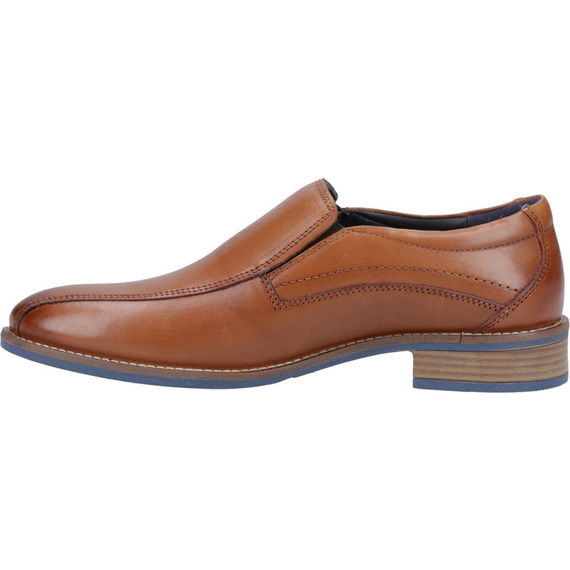 Hush Puppies Donovan Leather Men's Tan Slip-On Shoes