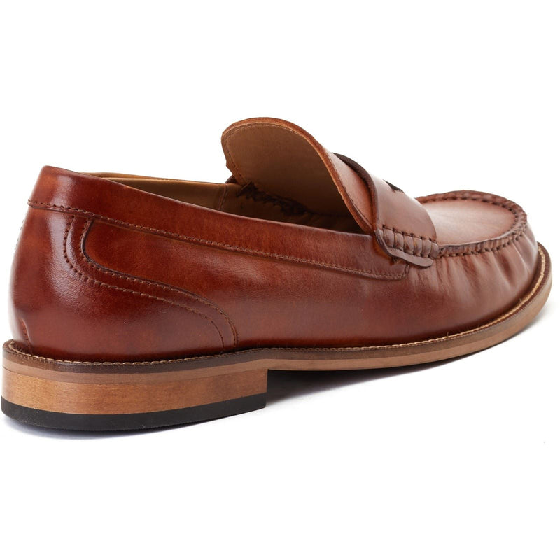Base London Garfield Leather Men's Burnt Tan Loafers