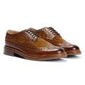 Chapman & Moore Longwing Brogue Leather/Suede Men's Mahogany/Tobacco Shoes