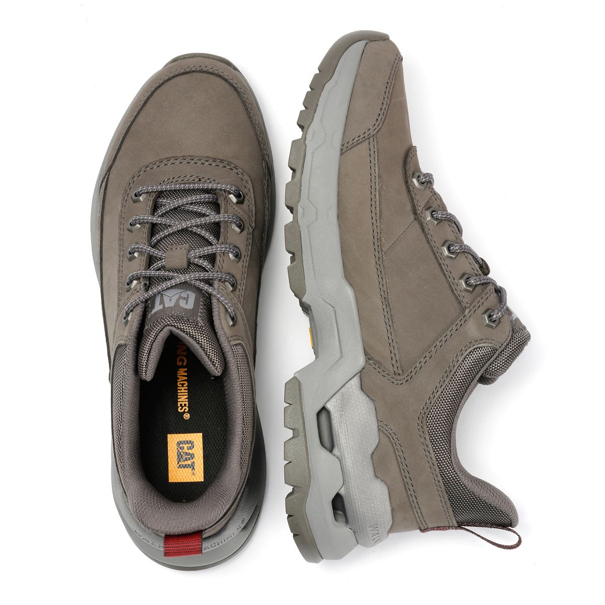 Caterpillar Surge Hiker Lo Waxy Nubuck Men's Dark Gull Gray Lace-Up Shoes