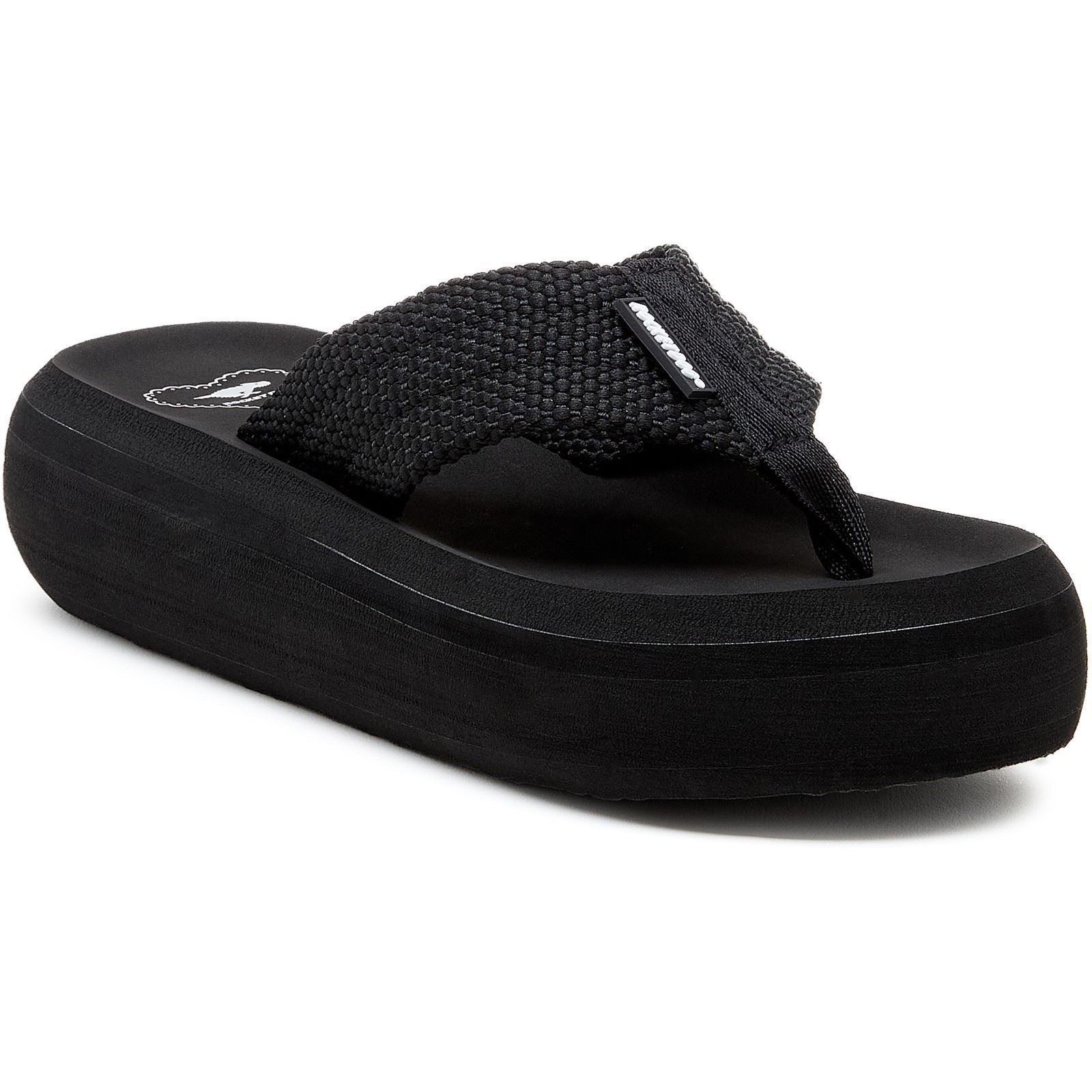 Rocket Dog Sandy Webbing Textile Women's Black Sandals
