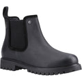 Hunter Canna Dealer Boot Leather Women's Black Flat Chelsea Boots