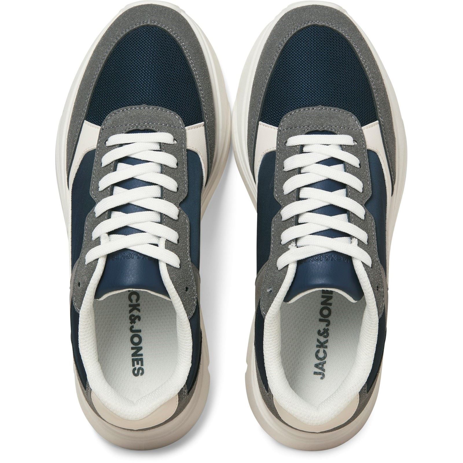 Jack & Jones Aspire Runner Synthetic Men's Castlerock/Navy Blazer Sneakers