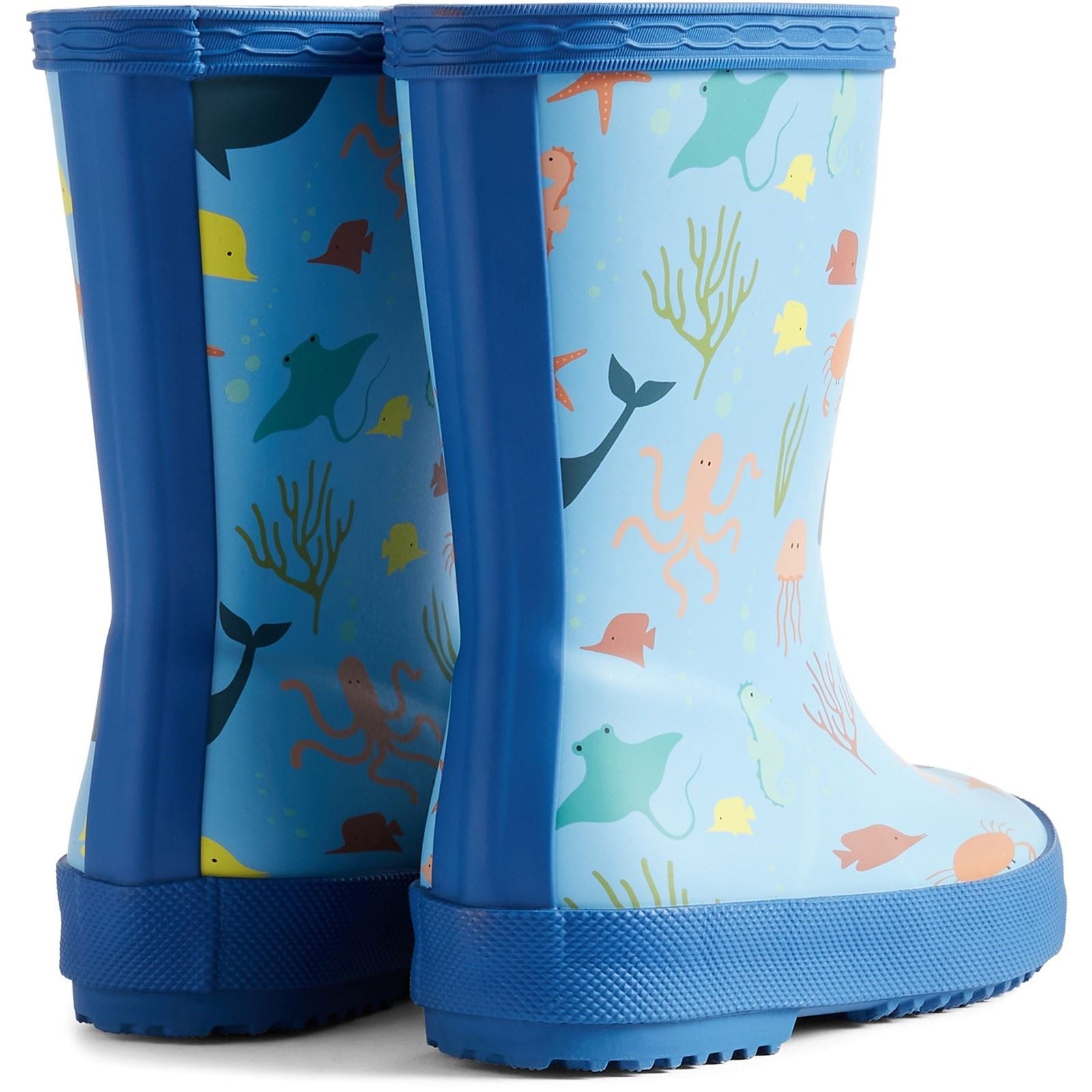 Hunter First Classic Ocean Kid's Blue/Dragonfly Blue Wellington Boots