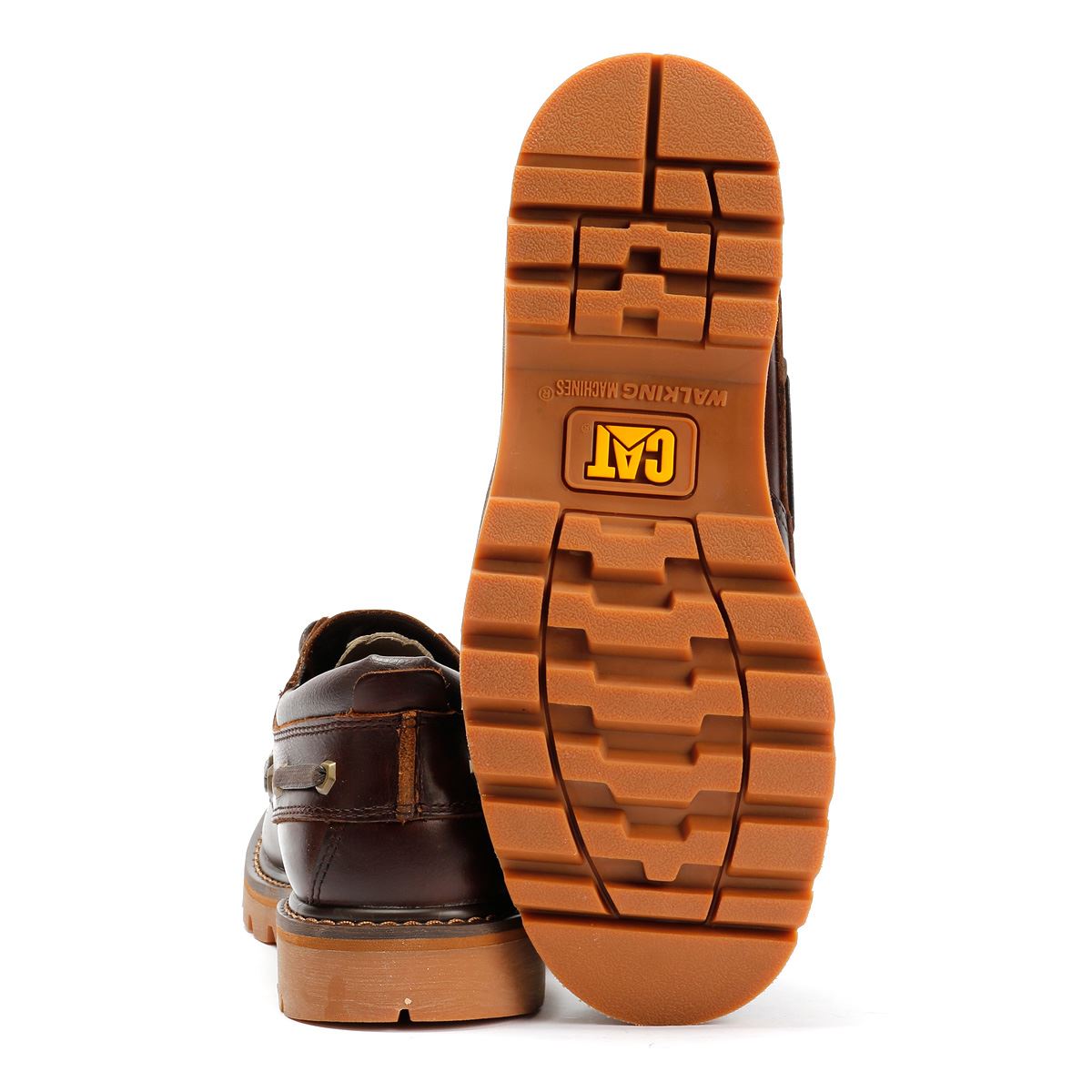 Caterpillar Colorado Boat Lo Leather Men's British Tan Lace-Up Shoes