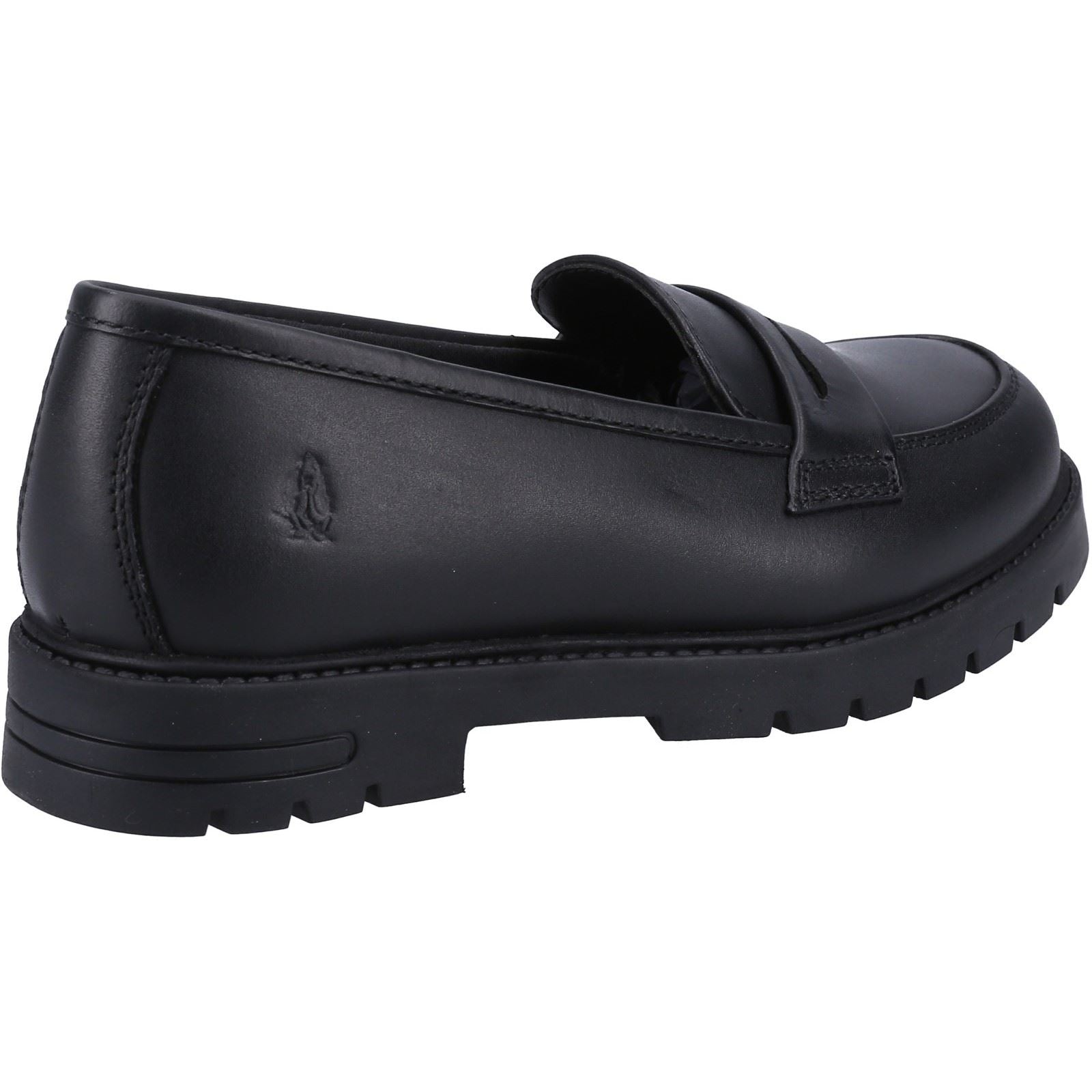 Hush Puppies Hazel Loafer SNR Leather Girls's Black Loafers