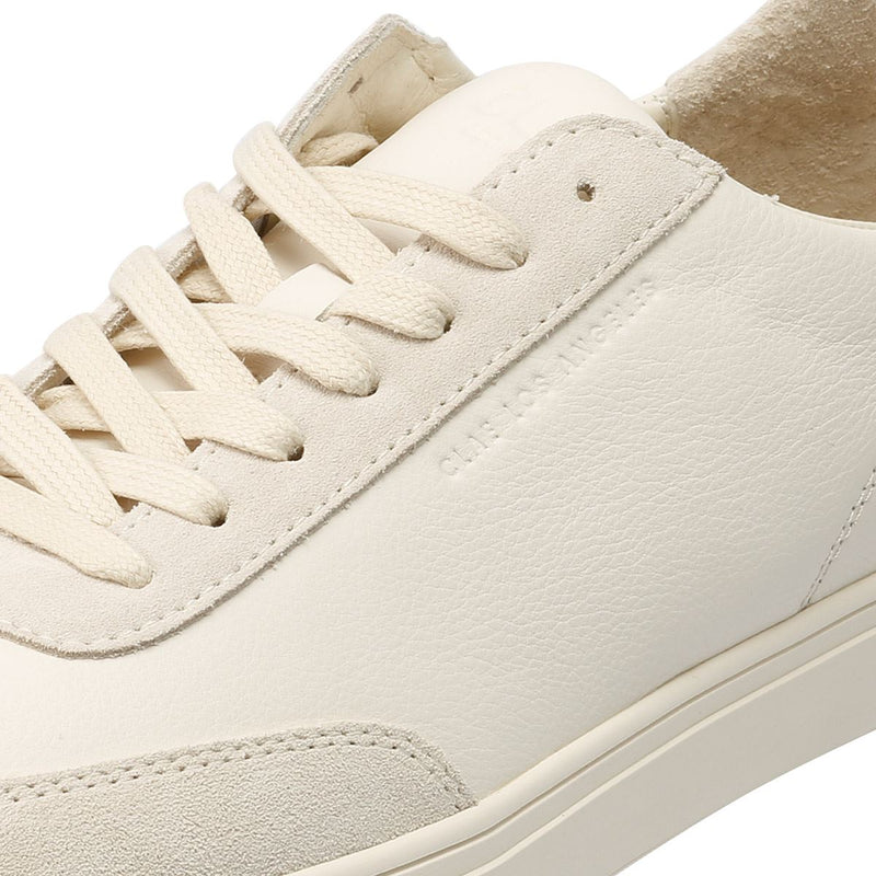 Clae Deane Leather Men's Triple Off White Sneakers