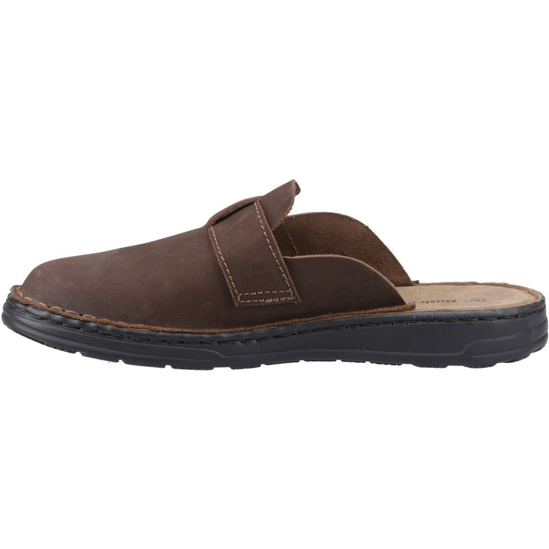 Hush Puppies Edward Leather Men's Brown Mules