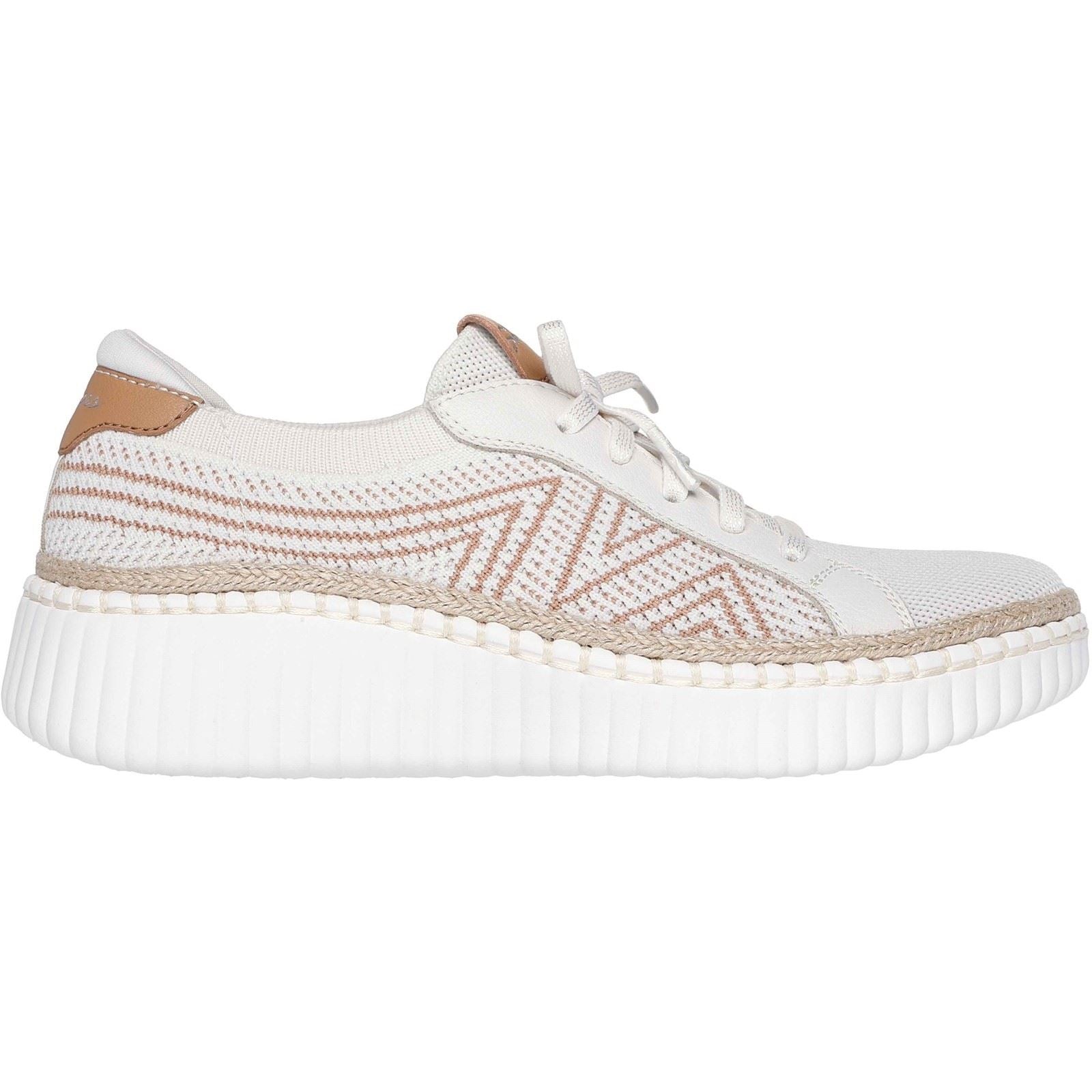 Skechers Wilshire Blvd - Bellevue Polyester Women's Off White Sneakers