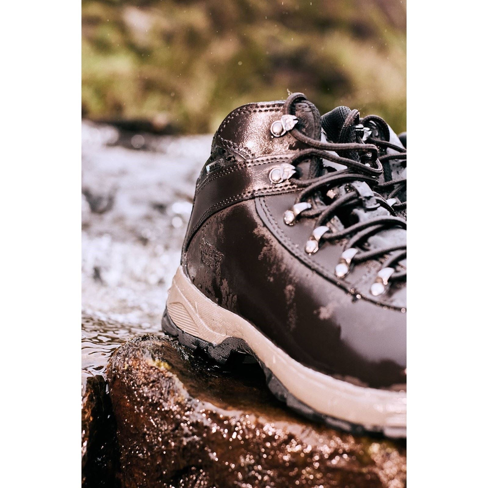 Hi-Tec Eurotrek Lite Waterproof Faux Leather Men's Dark Chocolate Hiking Boots