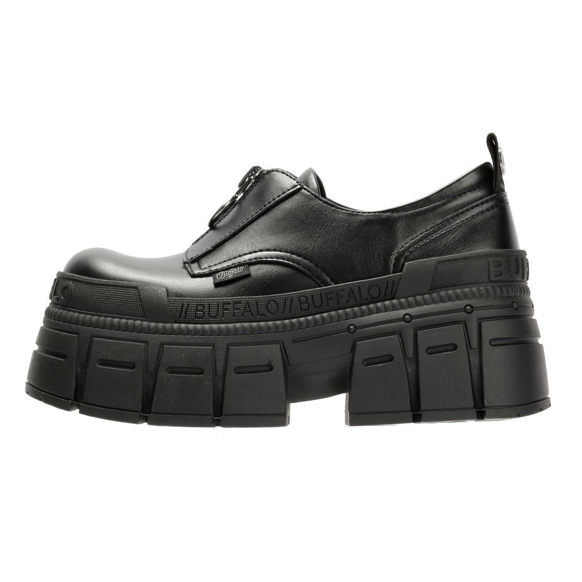 Buffalo Gospher Front Zip Lo Vegan Women's Black Shoes