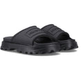 Hunter Moulded Stacked Slider Synthetic Women's Black Slides