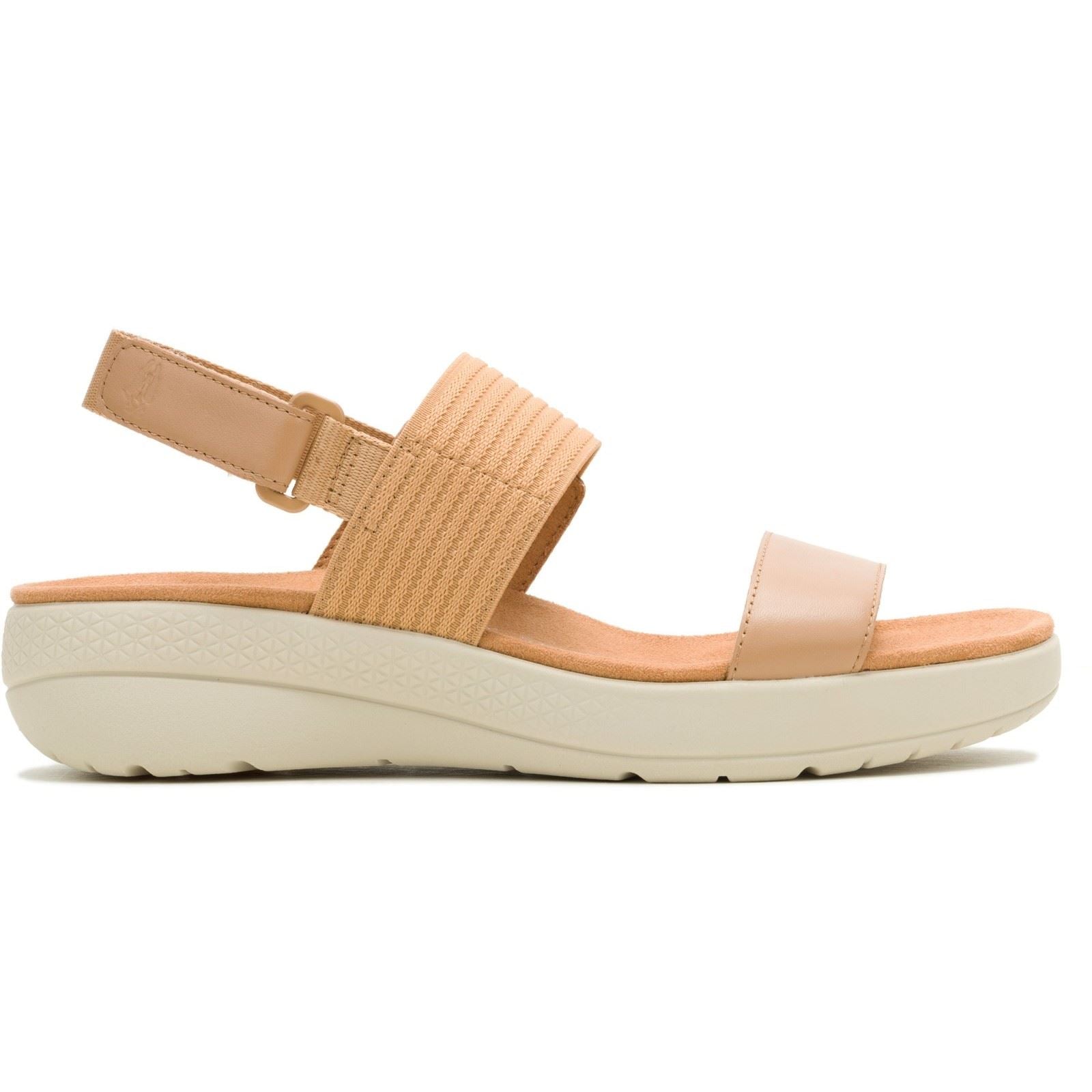 Hush Puppies Breathe Slingback Leather Women's Tan Standard Sandals