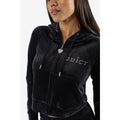 Juicy Couture Regal Madison Polyester Women's Black Hooded Sweatshirt