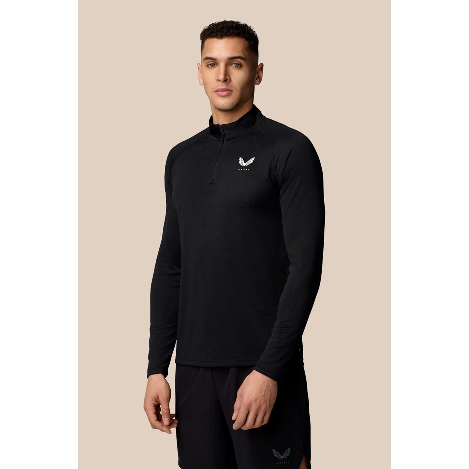 Castore Adapt Training 1/4 Zip Top Synthetic Men's Black