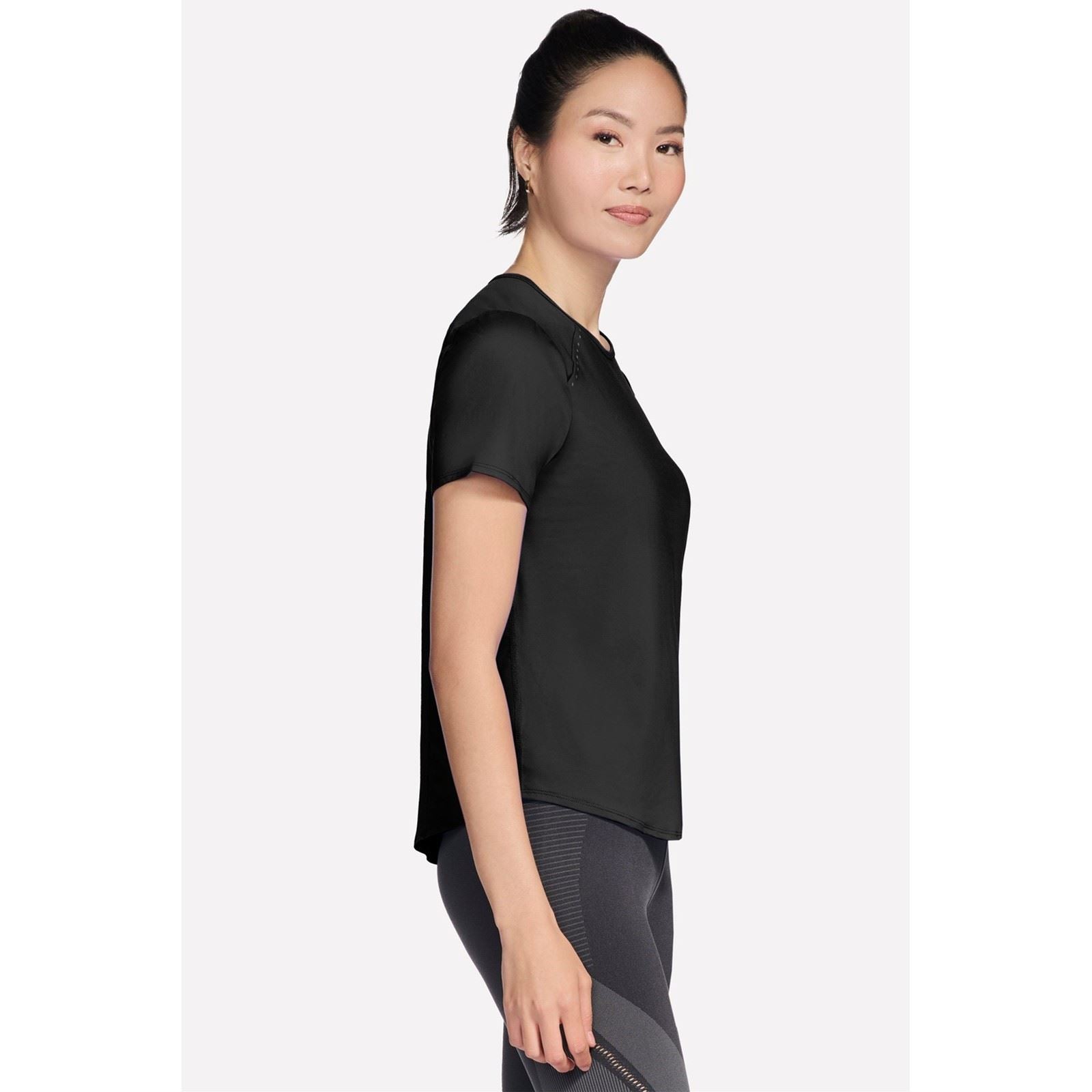 Skechers Stride Performance Tee Women's Black Activewear T-Shirts