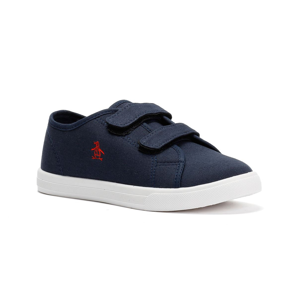 Penguin Junior Sparton Velcro Navy/Red Sneakers