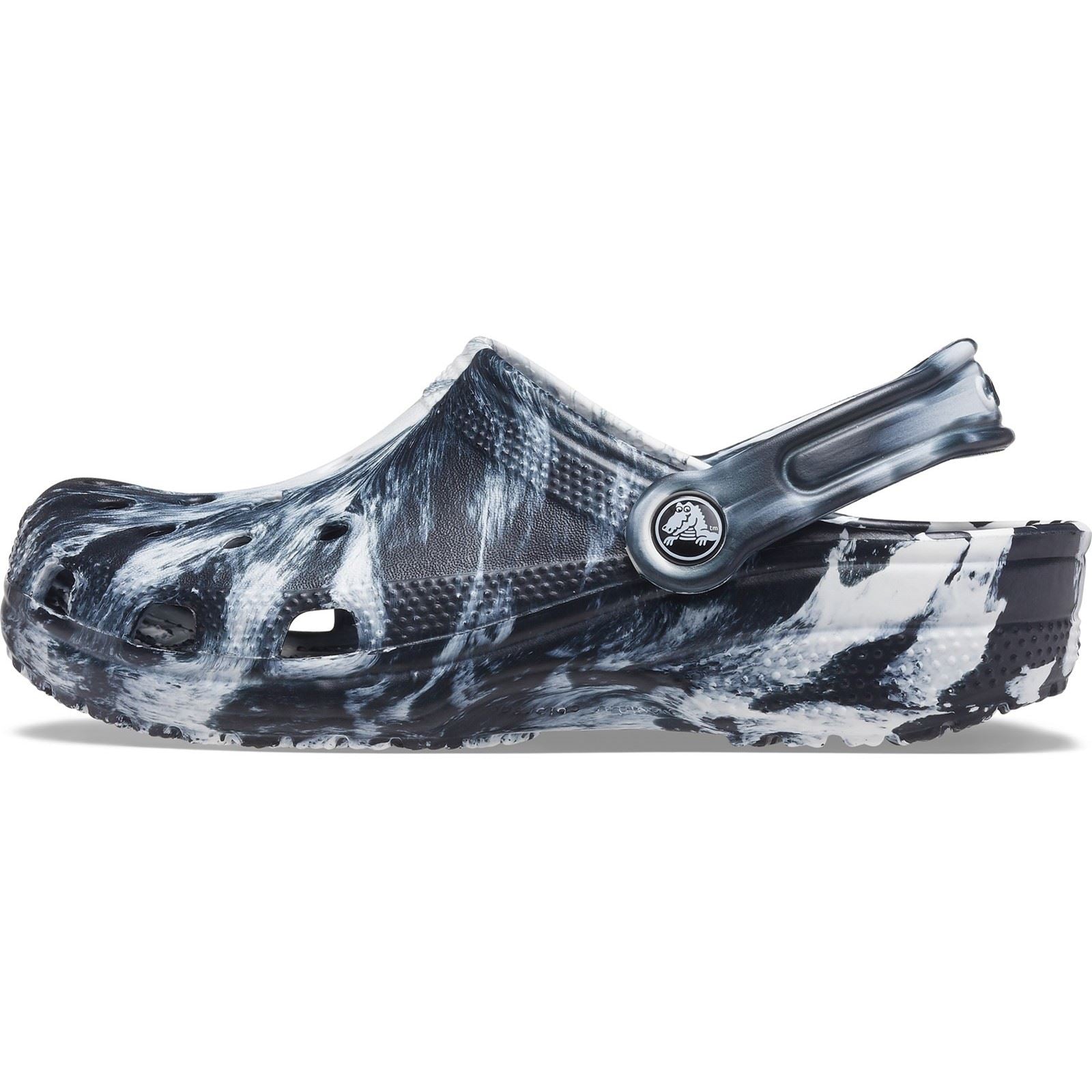 Crocs Marble Synthetic White/Black Clogs