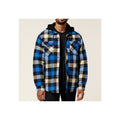 Hard Yakka Quilted Flannel Shacket Men's Blue Shirt Jacket