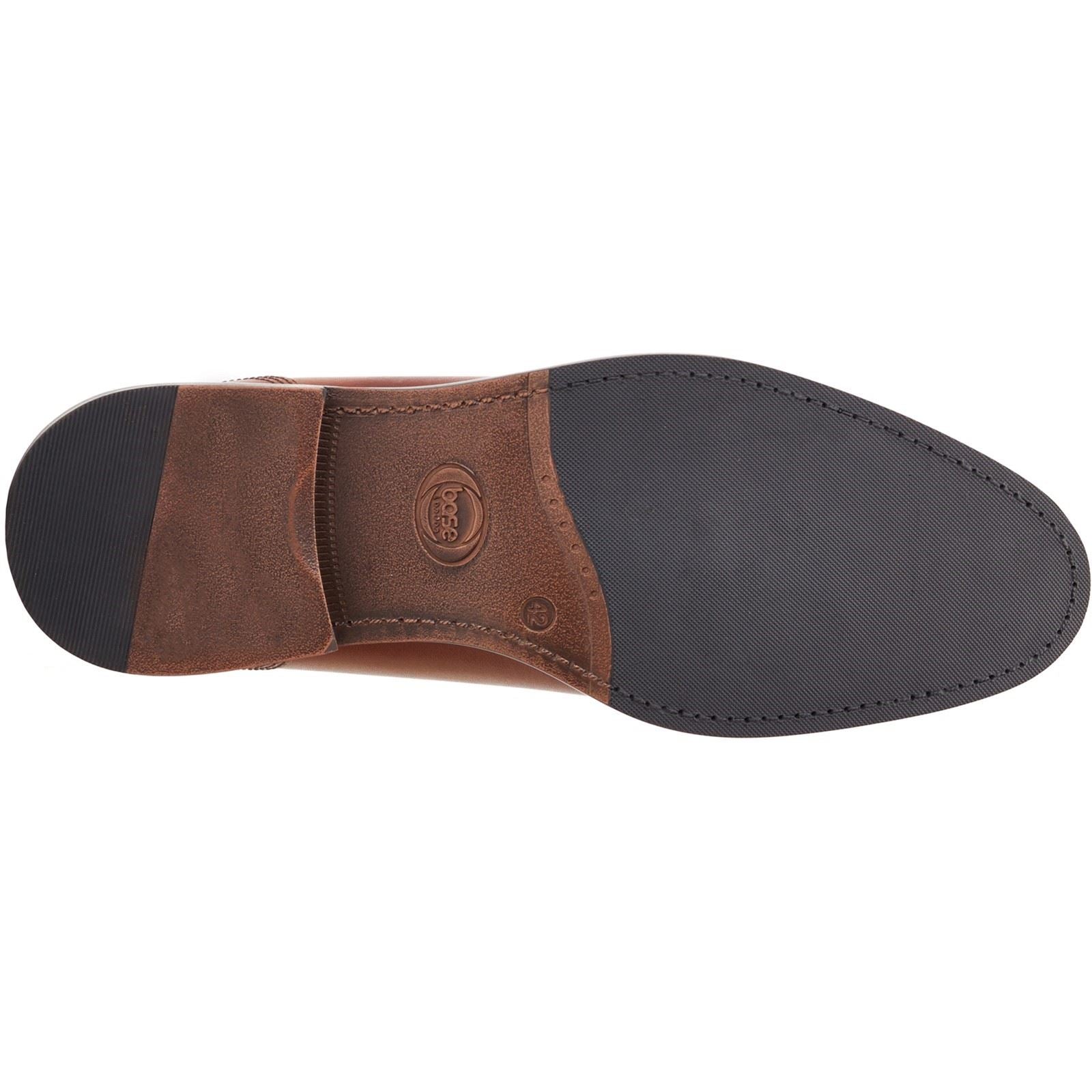 Base London Magnus Leather Men's Burnt Brown Oxford Shoes