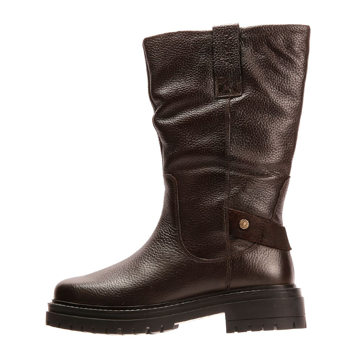 Osprey London The Gabarron Leather Women's Chocolate Boots