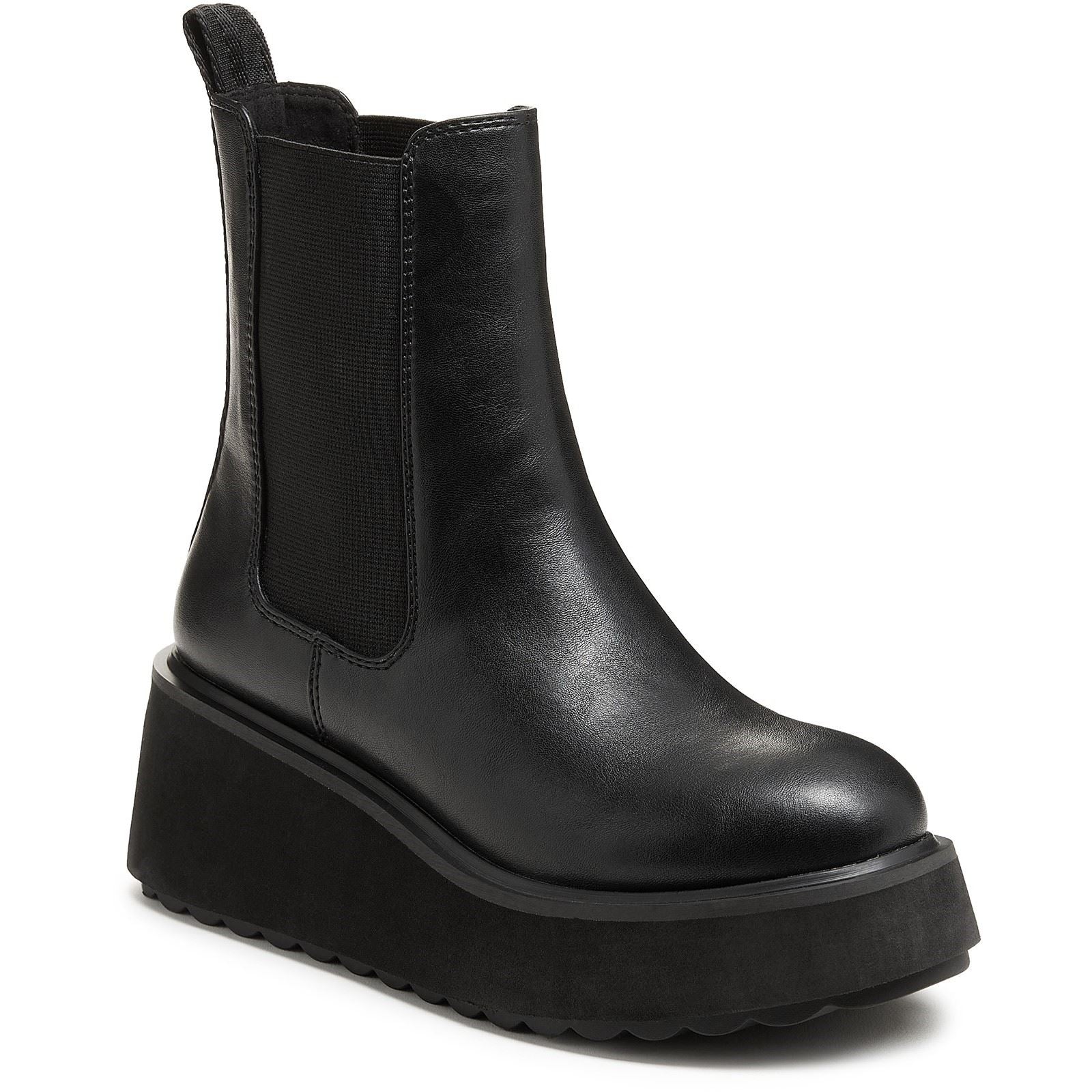 Rocket Dog Heyday Polyurethane Women's Black Flat Chelsea Boots