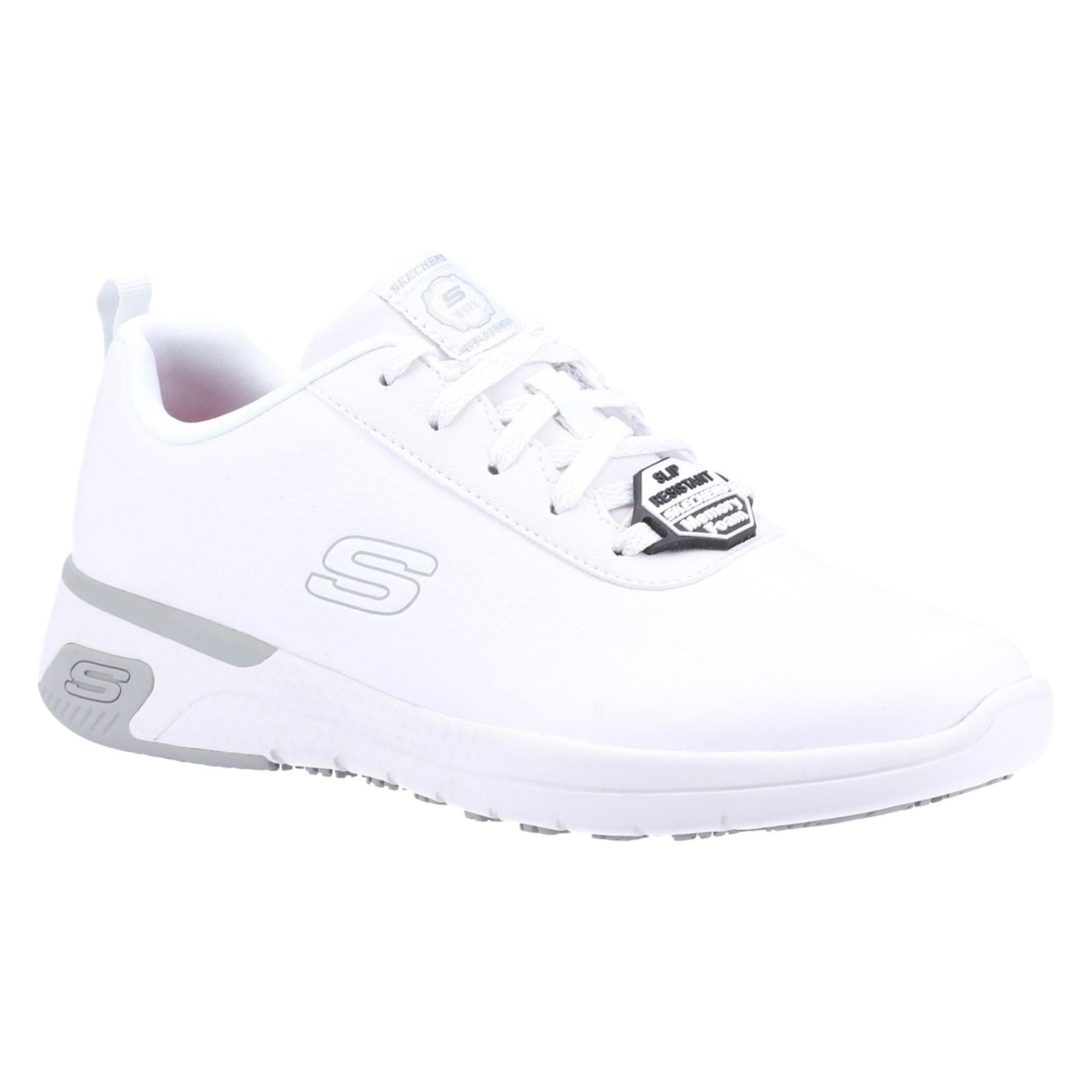 Skechers Workwear Marsing Gmina Leather Women's White Safety Sneakers