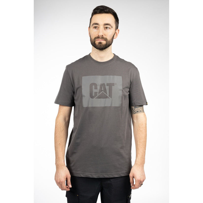 Caterpillar Graphic Cotton Men's Grey T-Shirt