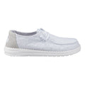 HEYDUDE Wendy Eyelet Lace Cotton Blend Women's Ancient Blue Moccasins Shoes