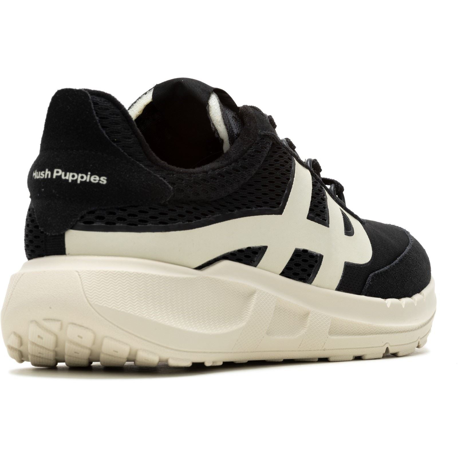 Hush Puppies Seventy8 Retro Runner Suede Men's Black Sneakers