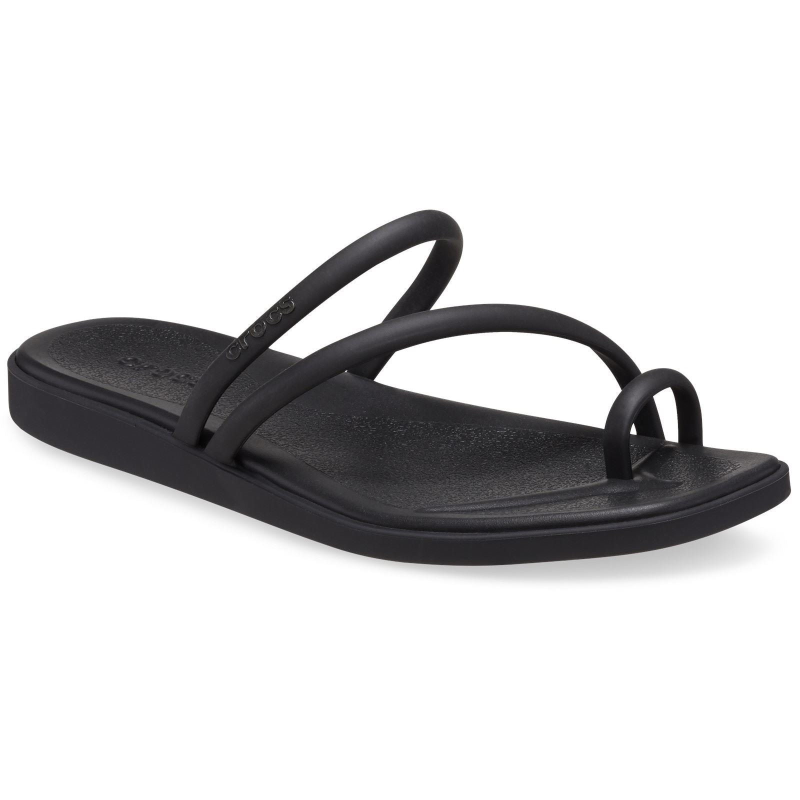 Crocs Miami Toe Loop Sandal Women's Black Sandals