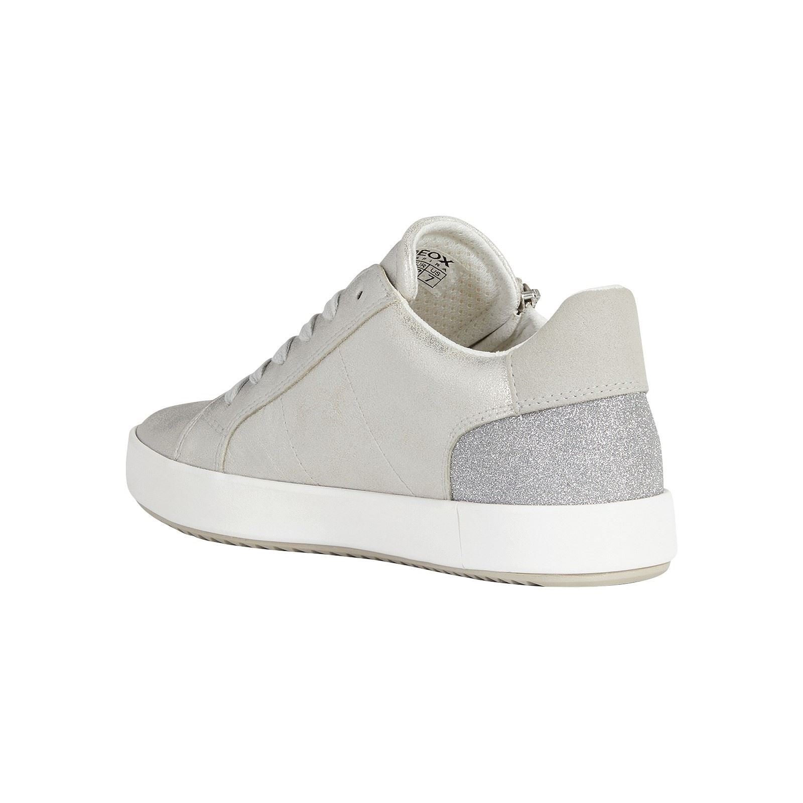 Geox D Blomiee A Synthetic Synthetic Women's Silver Sneakers