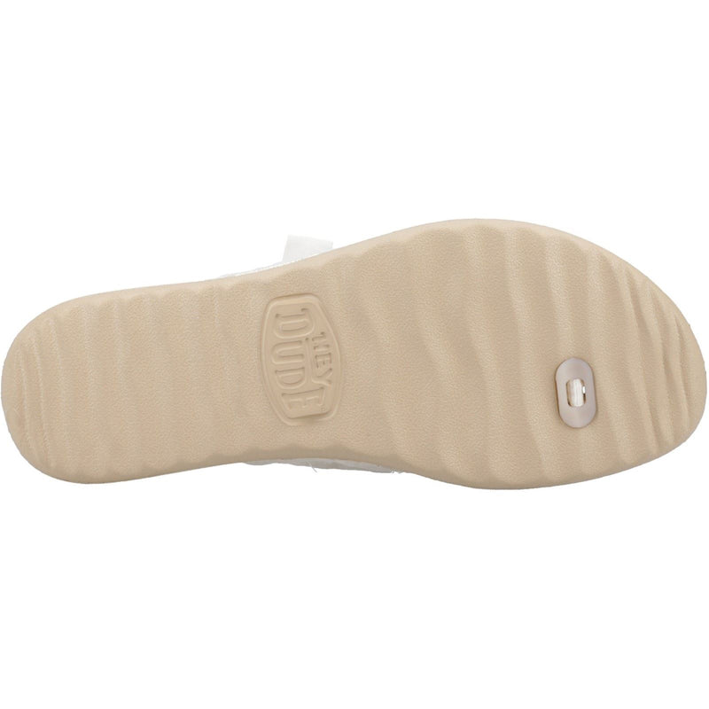 HEYDUDE Christi Flip Classic Synthetic Women's Gold Sandals