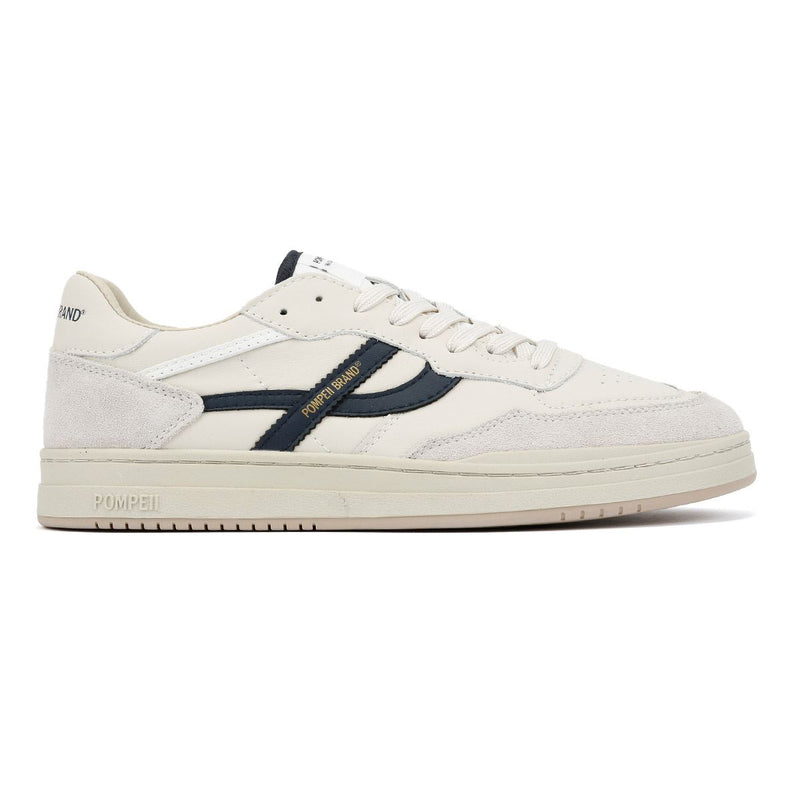 Pompeii Elan Leather Men's Ecru/Navy Sneakers